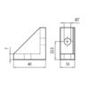 1.21.15.0001-Angolare-fissaggio-18x40-foro6,5-misure