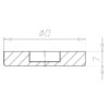 1.22.12.0013-Antivibrante-piedino-D60mm-sfera-d15mm-milper-misure