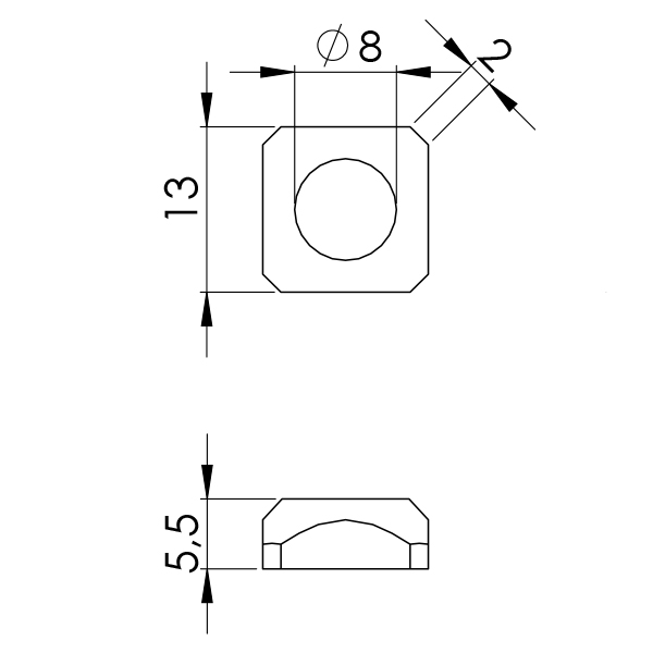 Profilo Di Protezione Per Alluminio Fentar – 10m Di Guarnizione In PVC Per Scanalatura 8mm, Serie Europea 30/40